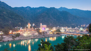 Rishikesh at night