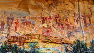 Rock art in Sego Canyon, Utah