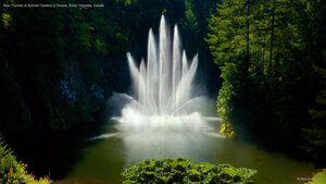Ross Fountain at Butchart Gardens in Victoria, British Columbia, Canada