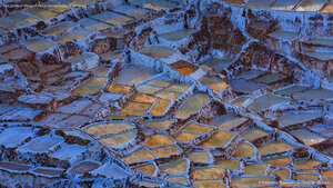 Salt ponds of Maras in Peru's Sacred Valley of the Incas