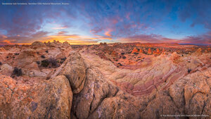Sandstone rock formations, Vermilion Cliffs National Monument, Arizona