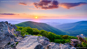 Hawksbill Mountain in Shenandoah National Park, Virginia