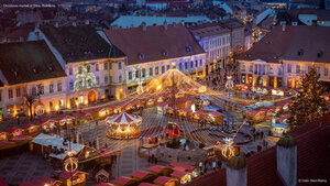 Christmas market in Sibiu, Romania