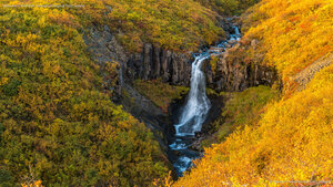 Waterfall in Skaftafell, Vatnajökull National Park, Iceland