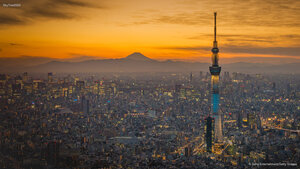 夕暮れの東京スカイツリー,  東京