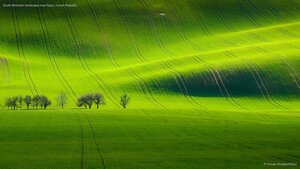 South Moravian landscape near Kyjov, Czech Republic