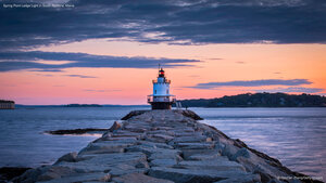 Spring Point Ledge Light in South Portland, Maine