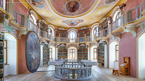 Alte Bibliothek, Kloster Sankt Mang, Füssen, Bayern