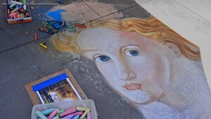 Street art from the Pasadena Chalk Festival 2013, California