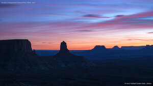 Sunset in Canyonlands National Park, Moab, Utah