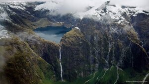 Sutherland Falls and Lake Quill in New Zealand