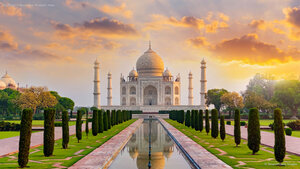 Taj Mahal in Agra, Uttar Pradesh, India