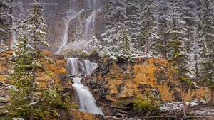 Tangle Creek Falls in Jasper National Park, Alberta, Canada