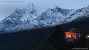 Tengboche Monastery in the Himalayan Mountains, Nepal