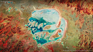 The Acraman crater, Australia