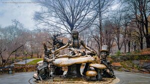 The Alice in Wonderland sculpture in Central Park, New York City