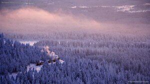 The Brocken Railway line in the Harz mountain range of Germany