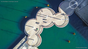 The Circle Bridge in Copenhagen, Denmark