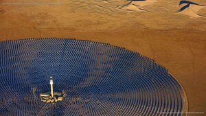 The Crescent Dunes Solar Energy Project near Tonopah, Nevada