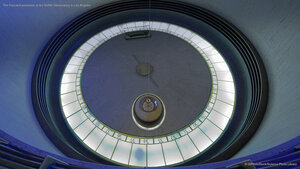 The Foucault pendulum at the Griffith Observatory in Los Angeles