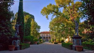 The Garden of the Palazzo Corsini al Prato in Florence, Italy, for the New Generation Festival