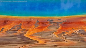 The Grand Prismatic Spring in Yellowstone National Park, Wyoming