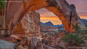 The Hickman Bridge at Capitol Reef National Park, Utah