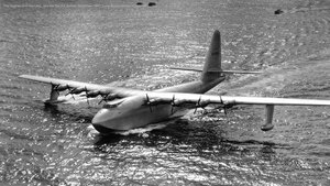The Hughes H-4 Hercules, aka the Spruce Goose, November 1947, Long Beach Harbor, California