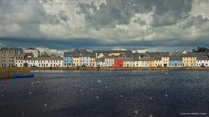 The Long Walk and Galway Harbour in Galway, Ireland. The city's oyster festival is happening now.