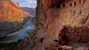 The Nankoweap Granaries of the Grand Canyon in Arizona