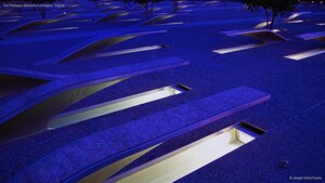 The Pentagon Memorial in Arlington, Virginia