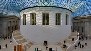 The Reading Room and Great Court of the British Museum, London