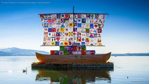 The Ship of Tolerance, an international art installation in Zug, Switzerland