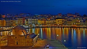 The Venetian Harbor and Old Town of Chania, Greece