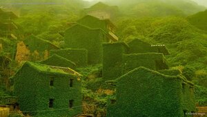 The abandoned village of Houtouwan on Shengshan Island, China