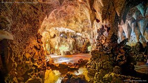 The crystal grotto of Painshill, a park in Cobham, England