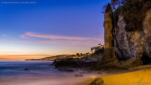The tower at Victoria Beach, Laguna Beach, California