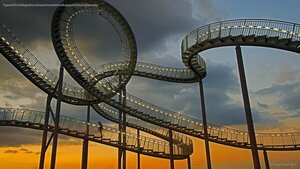 Tiger and Turtle — Magic Mountain, an art installation in Angerpark, Duisburg, Germany