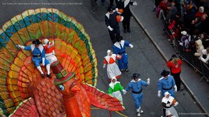 Tom Turkey, the oldest float in the Macy's Thanksgiving Day Parade, in New York City