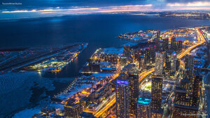 Lake Ontario in the winter season, Toronto