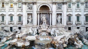 The Trevi Fountain in Rome, Italy