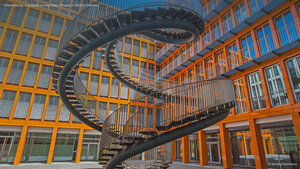 'Umschreibung,' a sculpture by artist Olafur Eliasson in Munich, Germany