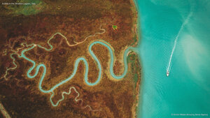 A delta in the Venetian Lagoon, Italy