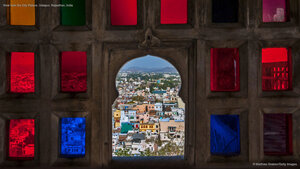 View from the City Palace, Udaipur, Rajasthan, India