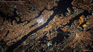 View of New York City from the International Space Station