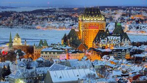 View of the Old City in Quebec City, Canada