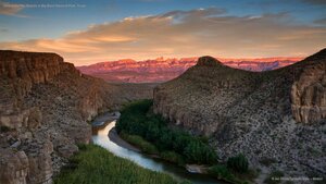 View of the Rio Grande in Big Bend National Park, Texas