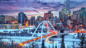 Walterdale Bridge in Edmonton, Canada