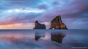 Archway Islands, Wharariki Beach, South Island, New Zealand