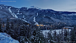 Whistler Mountain in the creekside of Whistler